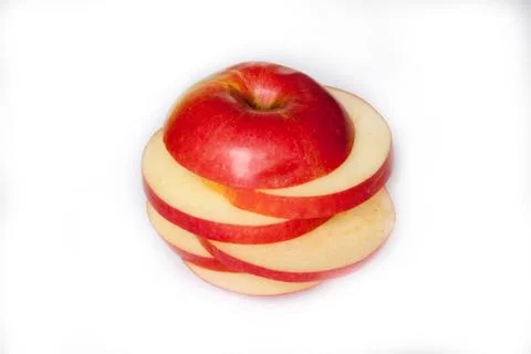 Cut apple Stock Photos