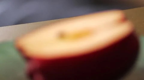 Cut Apple with Seed Vídeos de archivo 58953767