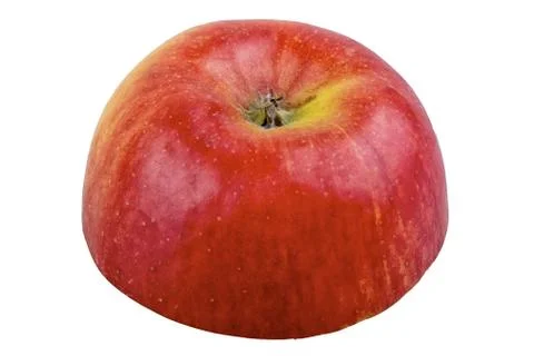 Cut apple on a white background Foto stock
