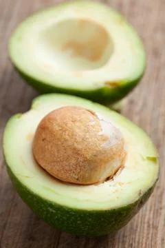 Cut avocado Stock Photos