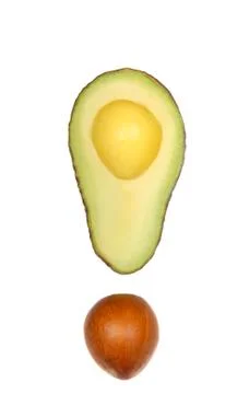 Cut avocado Stock Photos