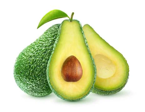Cut avocado Stock Photos