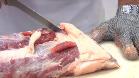 Cut of beef Stock Footage 854959