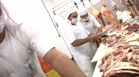 Cut of beef 库存影片 855002