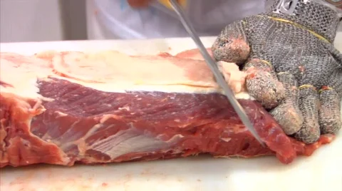 Cut of beef Stock Footage 855013