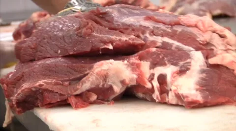 Cut of beef Stock Footage 855029
