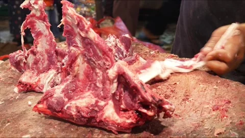 Cut beef Stock Footage 303650658