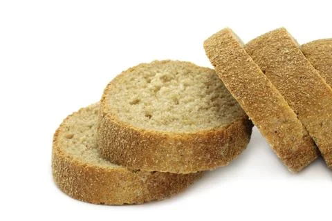 Cut bread close-up Stock Photos