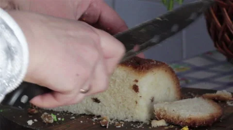 Cut bread slices Stock Footage 62811818