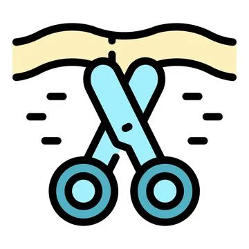 Cut business idea icon vector flat イラスト素材