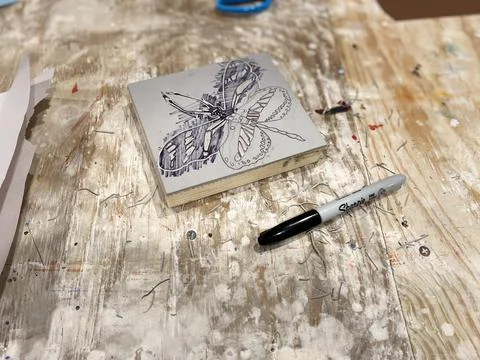 Cut butterflies  Foto stock