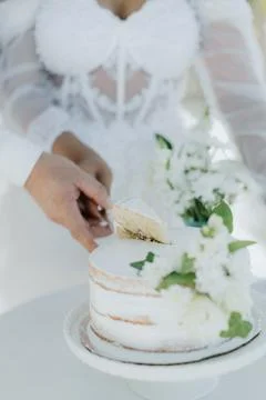 Cut the cake Stock Photos