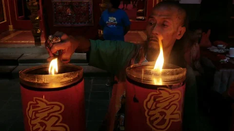 Cut The Candle's Wick Stock Footage 122420024