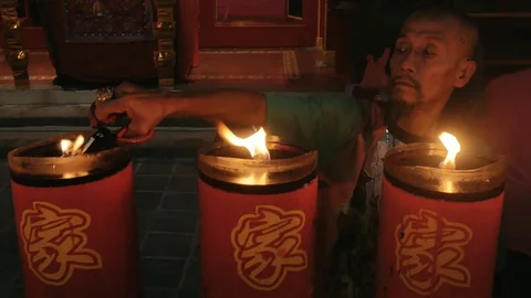 Cut The Candle's Wick Stock Footage 122424159