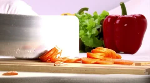 Cut carrot Stock Footage 10719398