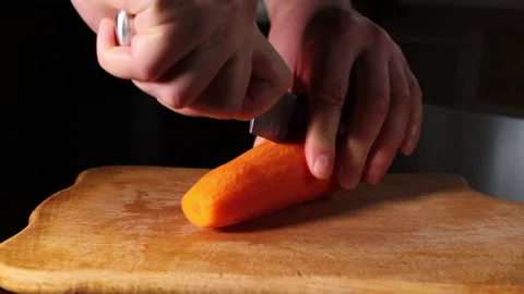 Cut carrots 2 Stock Footage 148240487