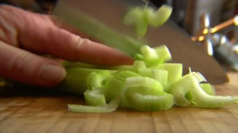 Cut celery 10849 Stock-Footage 18089455