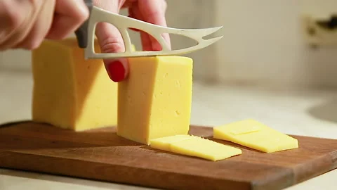 Cut the cheese Stock Footage 146035517