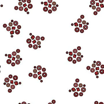 Cut chili pepper vector seamless pattern 스톡 일러스트