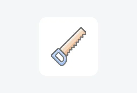 Cut, construction fully editable vector fill icon Stock Illustration