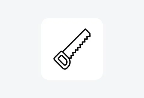 Cut, construction fully editable vector fill icon Stock Illustration