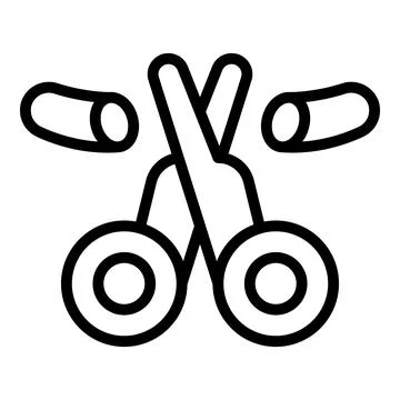 Cut contraception icon outline vector. Birth control Illustrazione stock