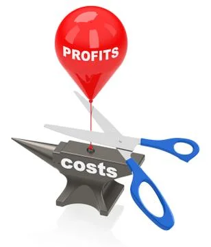 Cut costs Stock Illustration
