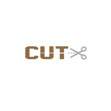 CUT design logo Stock Illustration