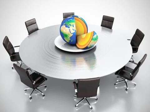 Cut earth Stock Illustration