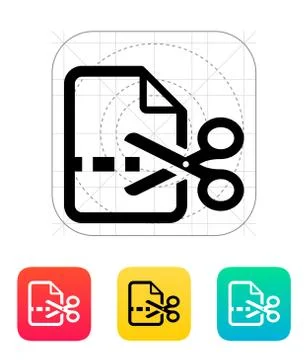 Cut file icon Stock-Illustration