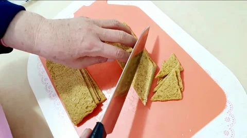 Cut fish cake Stock Footage 205419296