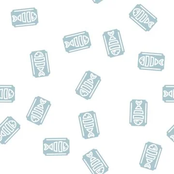 Cut fish glyph vector seamless pattern 스톡 일러스트