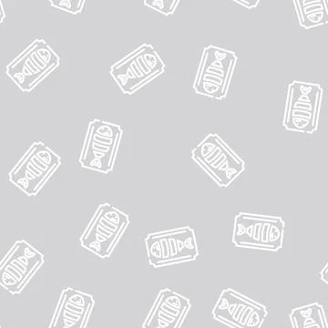 Cut fish line vector seamless pattern 스톡 일러스트