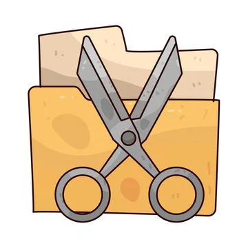 Cut Folder illustration 库存插图