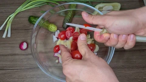 Cut Fresh Radish For Salad Stock-Footage 165505082