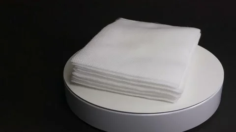 Cut gauze Stock Footage 147835162