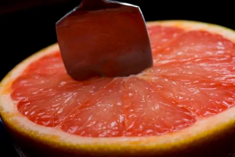 Cut grapefruit Foto stock