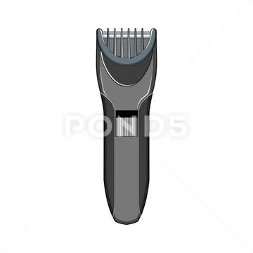 Cut hair clipper cartoon vector illustration: Graphic #243982225