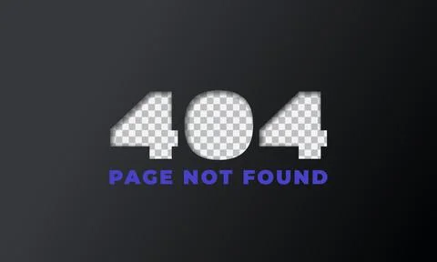Cut hole 404 error page not found illustration for websites under construction Stock Illustration