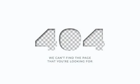 Cut hole 404 error page not found illustration for websites under construction Stock Illustration
