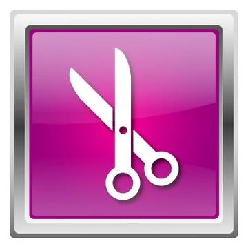Cut icon Stockillustratie