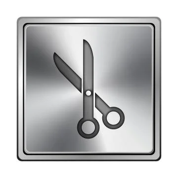 Cut icon Stockillustratie