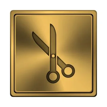 Cut icon Stockillustratie