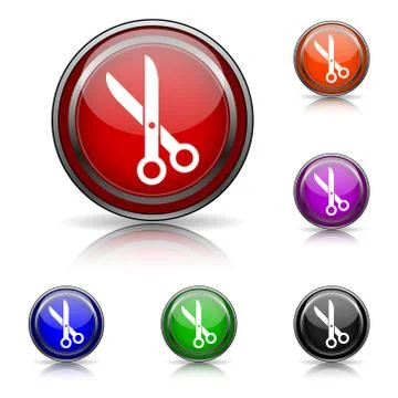 Cut icon Stockillustratie