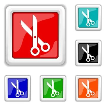 Cut icon Stockillustratie