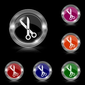 Cut icon Stockillustratie