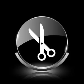 Cut icon Stockillustratie