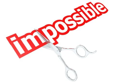 Cut impossible Stock Illustration