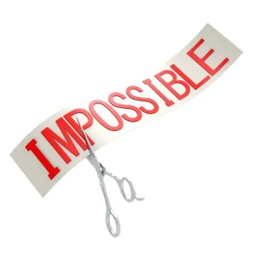 Cut impossible Stock Illustration