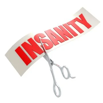 Cut insanity Stock Illustration